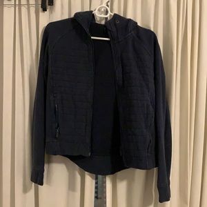 Lulu lemon navy zip up hoodie !
